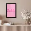 Toedeloe - Roze - Minimalistisch fotolijst zwart zonder passe partout klein -sfeer5