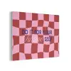 Furture - Geblokt - Rood PET vilt klein -3d