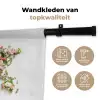 Wereldkaart - Bloemen - Subtiel Wandkleed katoen klein -sfeer2