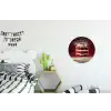 Rode - Velvet - Taart - Eten Wandcirkel aluminium klein -kinderkamer