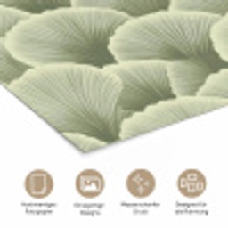 Waaier - Blad - Groen poster papier klein 62 -tcloseup_DE