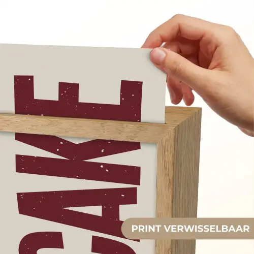 Red - Cake - Decoratie - Eten Light Box met kabel (Wandlamp) klein -USP_websiteprintNL