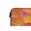Dahlia - Bloem - Oranje laptophoes neopreen klein -detail