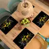Olijven - Groen - Water - Zwart Placemat vinyl groot -zzsfeer5_Kitchenyeah-website