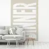 Vintage - Beige - Japandi - Wit fotobehang vinyl groot -woonkamer