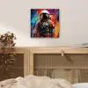 Astronaut - Graffiti - Zwart - Kleuren aluminium wit klein -sfeer3