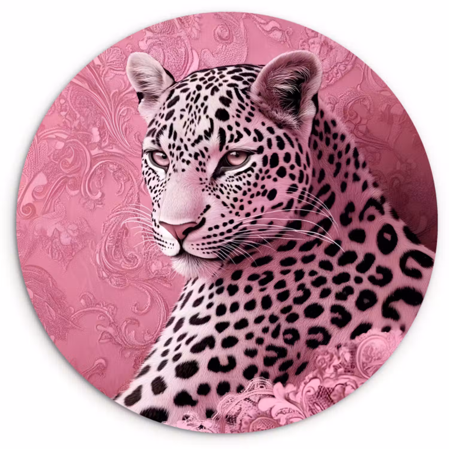 Muurcirkel - Panter - Luxe - Roze
