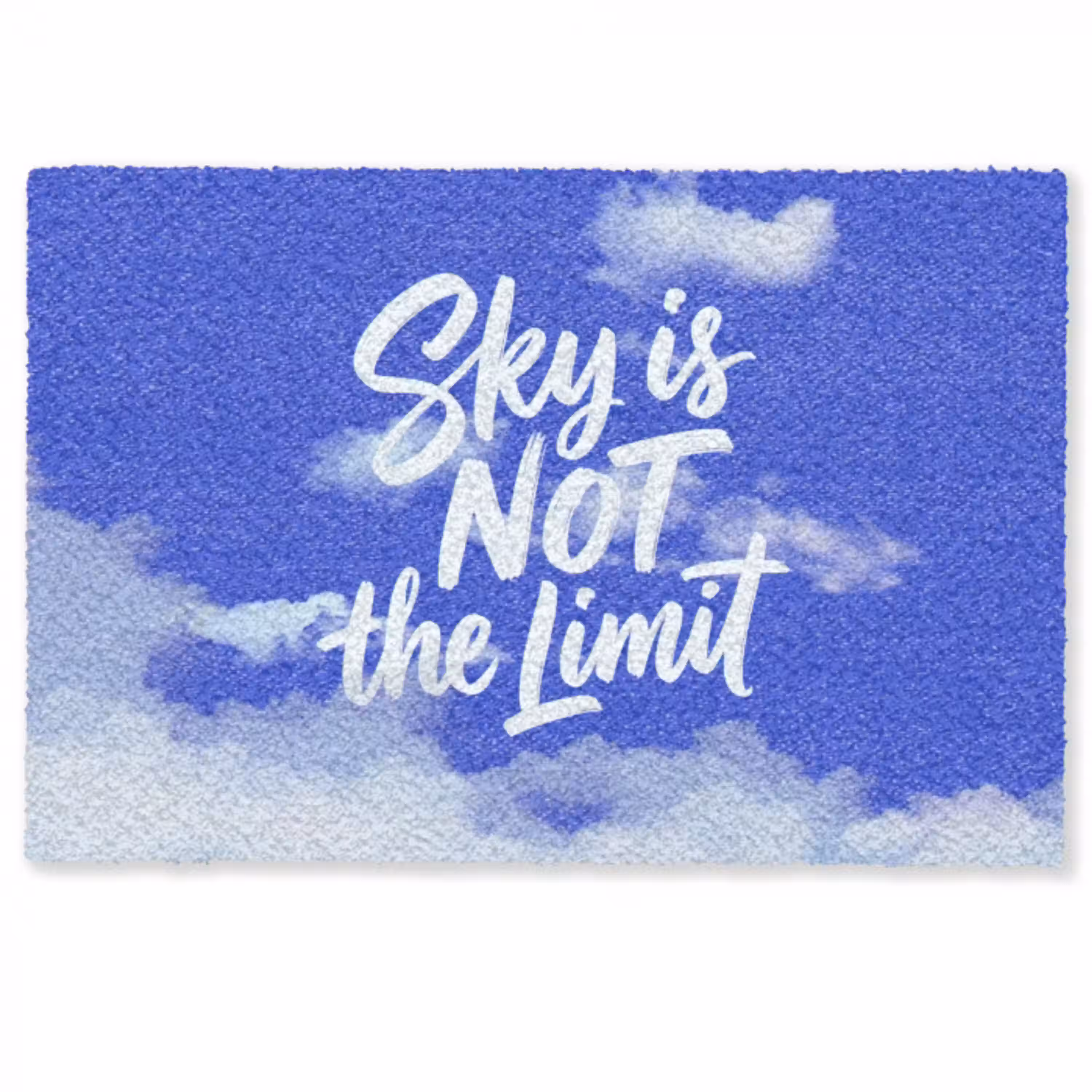 Sky is not the limit - Blauwe lucht - Wolken Deurmat klein -zkaufland3d