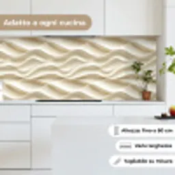 Lijnen - Golvend - Crème keuken achterwand 2 middel 871 -sfeer4_IT