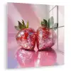 Disco - Fruit - Glitter - Strawberry plexiglas 5mm klein -zzzproduct_nieuw