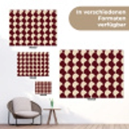 Rood - Tegelpatroon - Crème tuinposter los doek klein 239 -Xsfeer9_DE