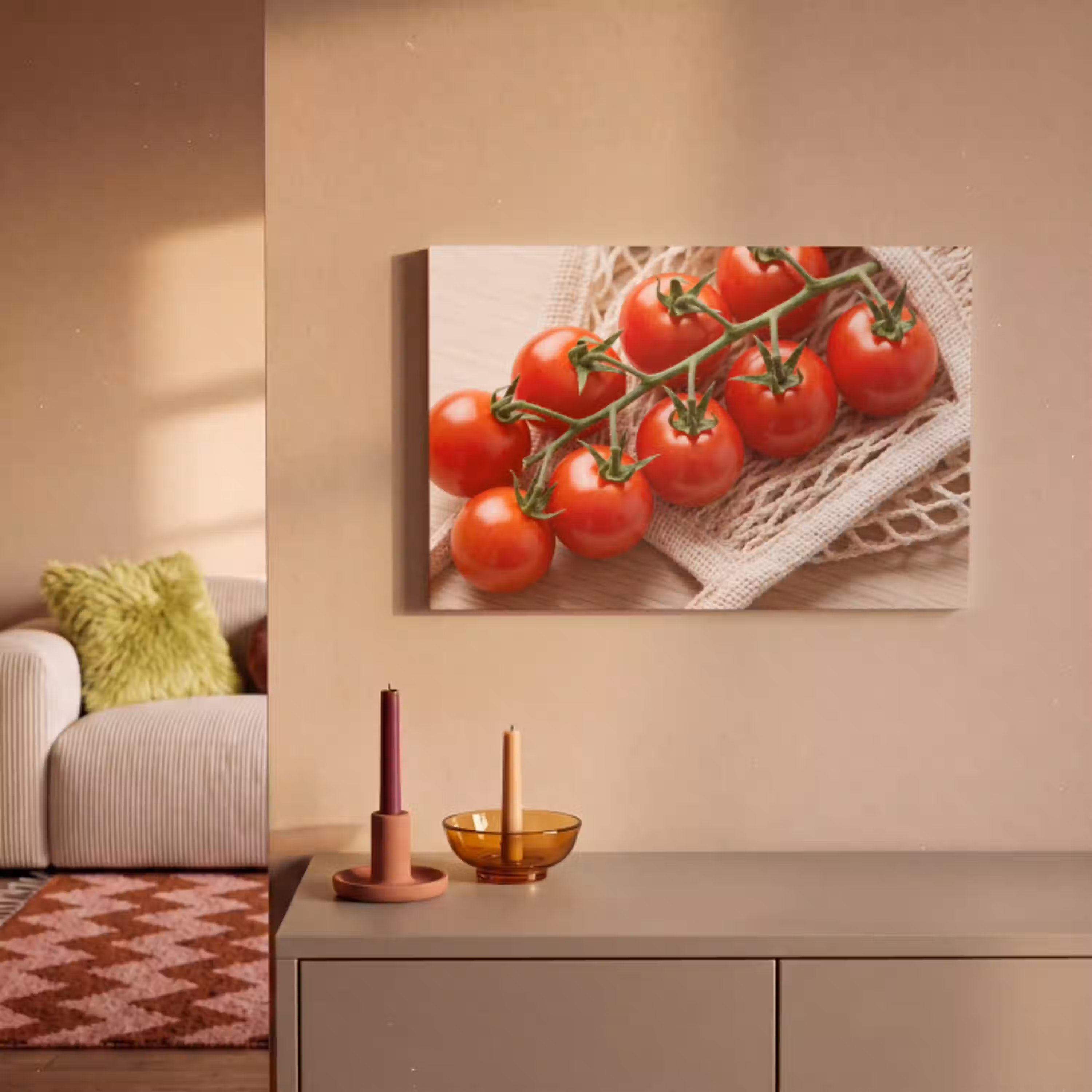 Tomaten - Vers - Eten canvas 2cm klein -sfeer1