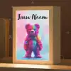 Beer - Kleurrijk - Dier Light Box met kabel (Kinderlampje) klein -zzz_3d_website