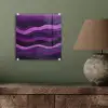 Lijnen - Golven - Paars - Abstract plexiglas 5mm klein -sfeer3