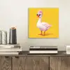 Eend - Zonnebril - Geel aluminium wit klein -sfeer1