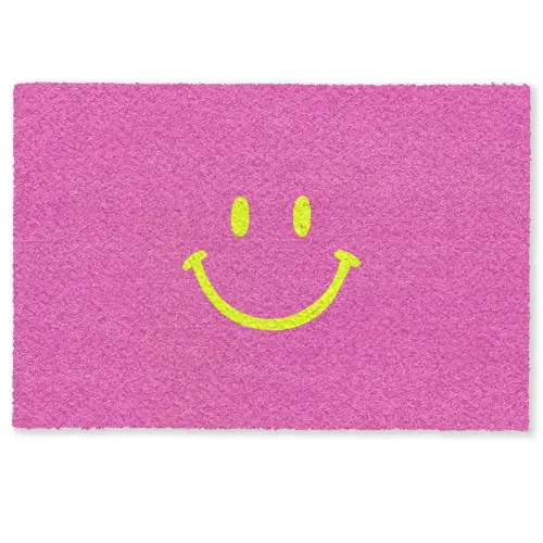 Smiley - Vrolijk - Roze Deurmat klein -zkaufland3d