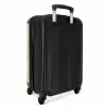 Grote bladeren in lichtgroen met beige NBS - Handbagage koffer - Kinderen Unisex middel -achterkant