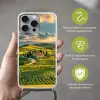 Toscane - Landschap - Wijngaarden Hoesje iPhone 16 Pro Max met koord klein -sfeer2_NL