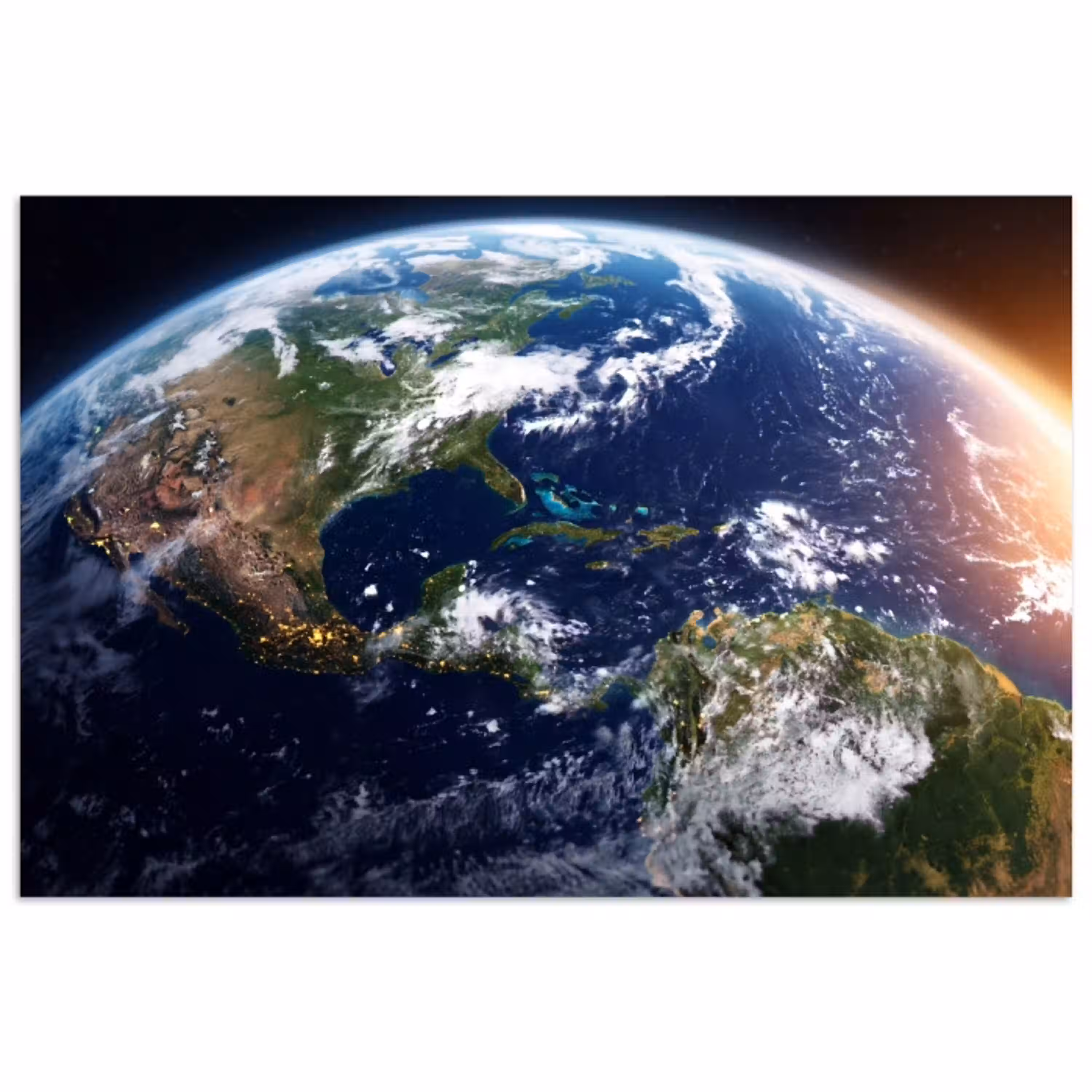 Planeet - Ruimte - Kosmos poster papier klein -3d