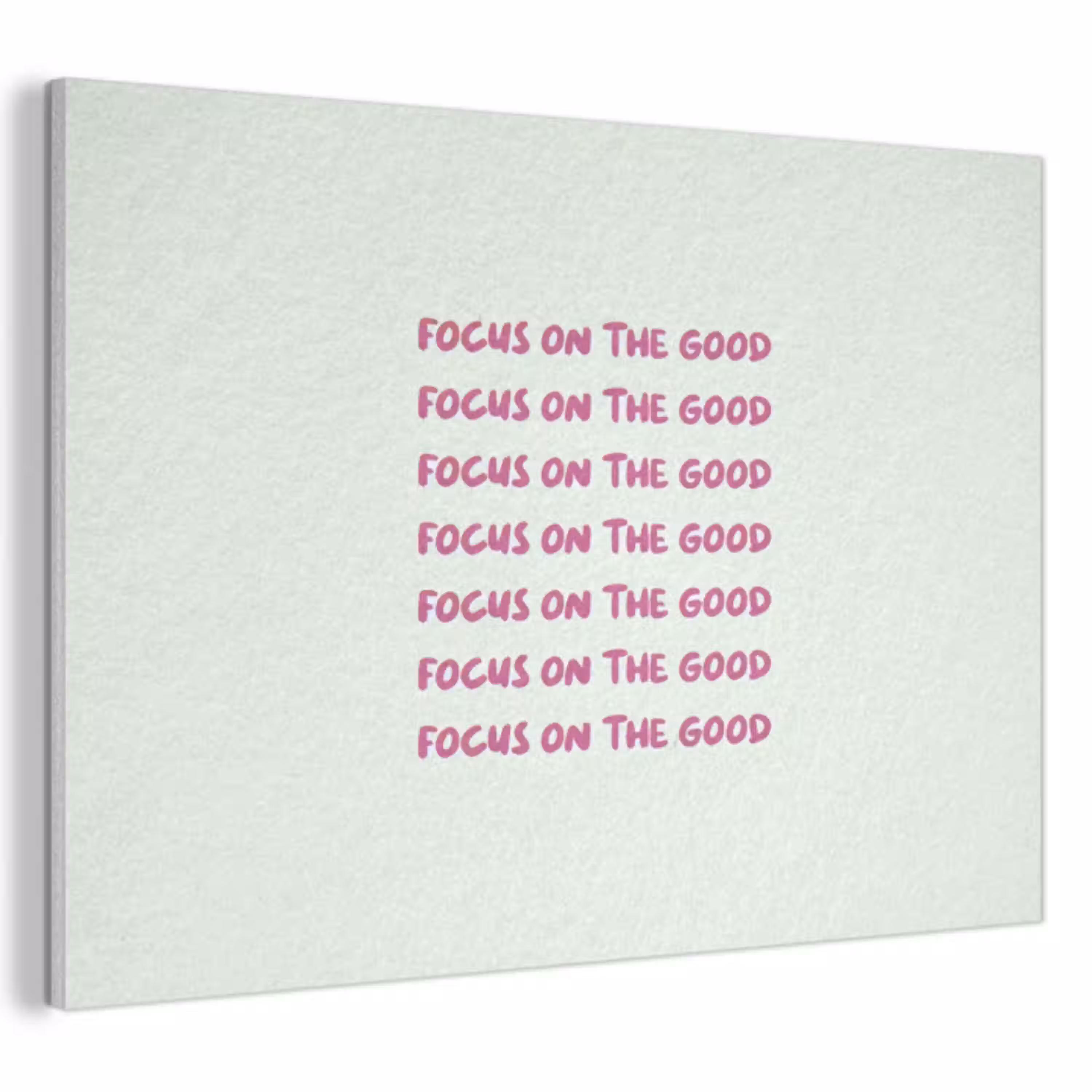 Focus on the good - Roze PET vilt klein -3d