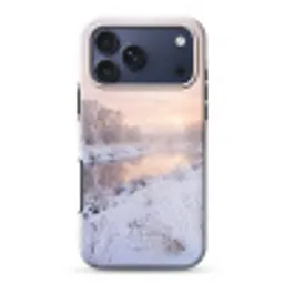 Rivier - Winter - Landschap - Sneeuw - Zonsopgang Toughcase MagSafe Apple iPhone 17 Pro Max klein -3d
