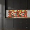 Design - Bloemen - Hippie - Retro keuken achterwand 2 middel 871 -sfeer1