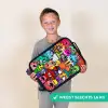 Knallende gekleurde monsters Kinderkoffer - Zwart klein -sfeer4_NL