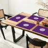 Passievrucht - Zaadjes - Paars - Minimalistisch Placemat vinyl groot -zzsfeer4_Kitchenyeah-website