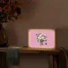 Bloemen - Quote - Kaartje - Kleurrijk Light Box met kabel (Tafellamp) klein -sfeer4