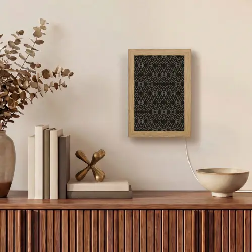 Goud - Zwart - Rozetstructuur Light Box met kabel (Tafellamp) klein 925 -sfeer2