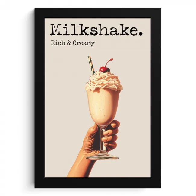 Milkshake - Kers - Rietje KitchenYeah - Keuken - Fotolijst klein -3d