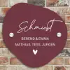 Bordeauxrood - Sierlijk Naambord Organisch middel -sfeer10