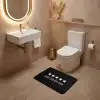 Quotes - Would poop here again - Humor - Zwart - Spreuk WCmat klein -sfeer3
