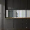 Verticale strepen - Blauw - Crème keuken achterwand 2 middel 871 -sfeer1