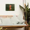 Bloem - Gladiolen - Zalmroze tuinposter los doek klein -sfeer7