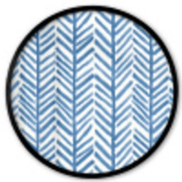 Patroon - Streep - Blauw Fotolijst rond zonder passe partout klein 856 -3d