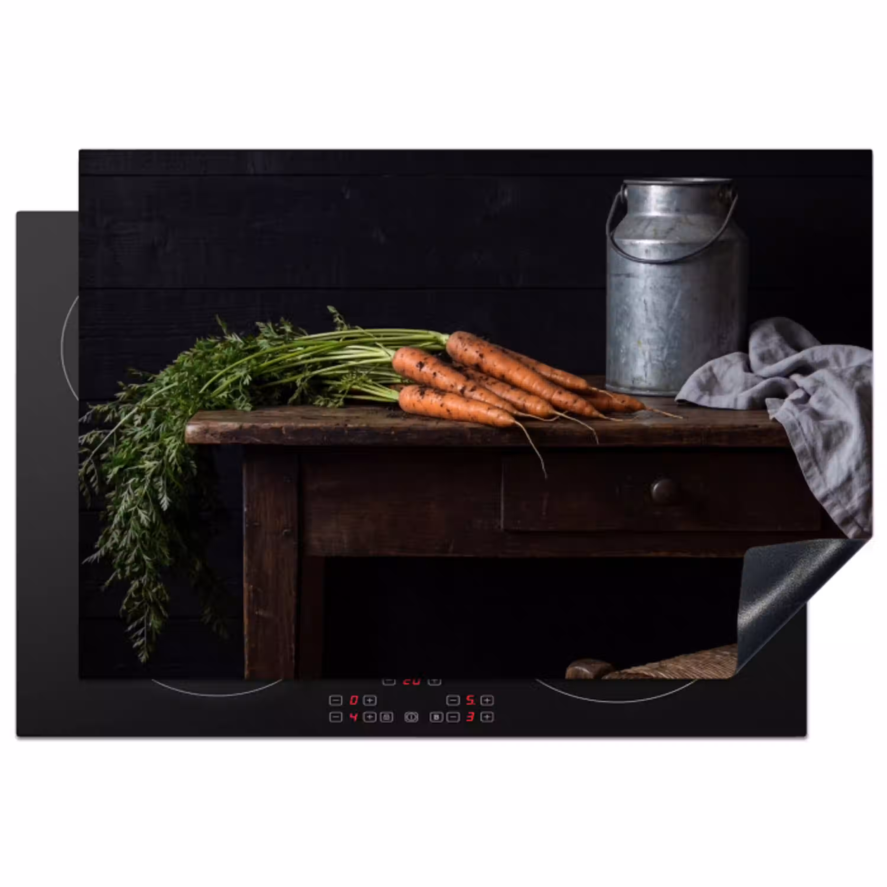 Groenten - Rustiek - Stilleven Inductie beschermer vinyl 3mm klein -3d