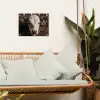 Kalf - Oormerk - Houten stal tuinposter los doek klein -sfeer7