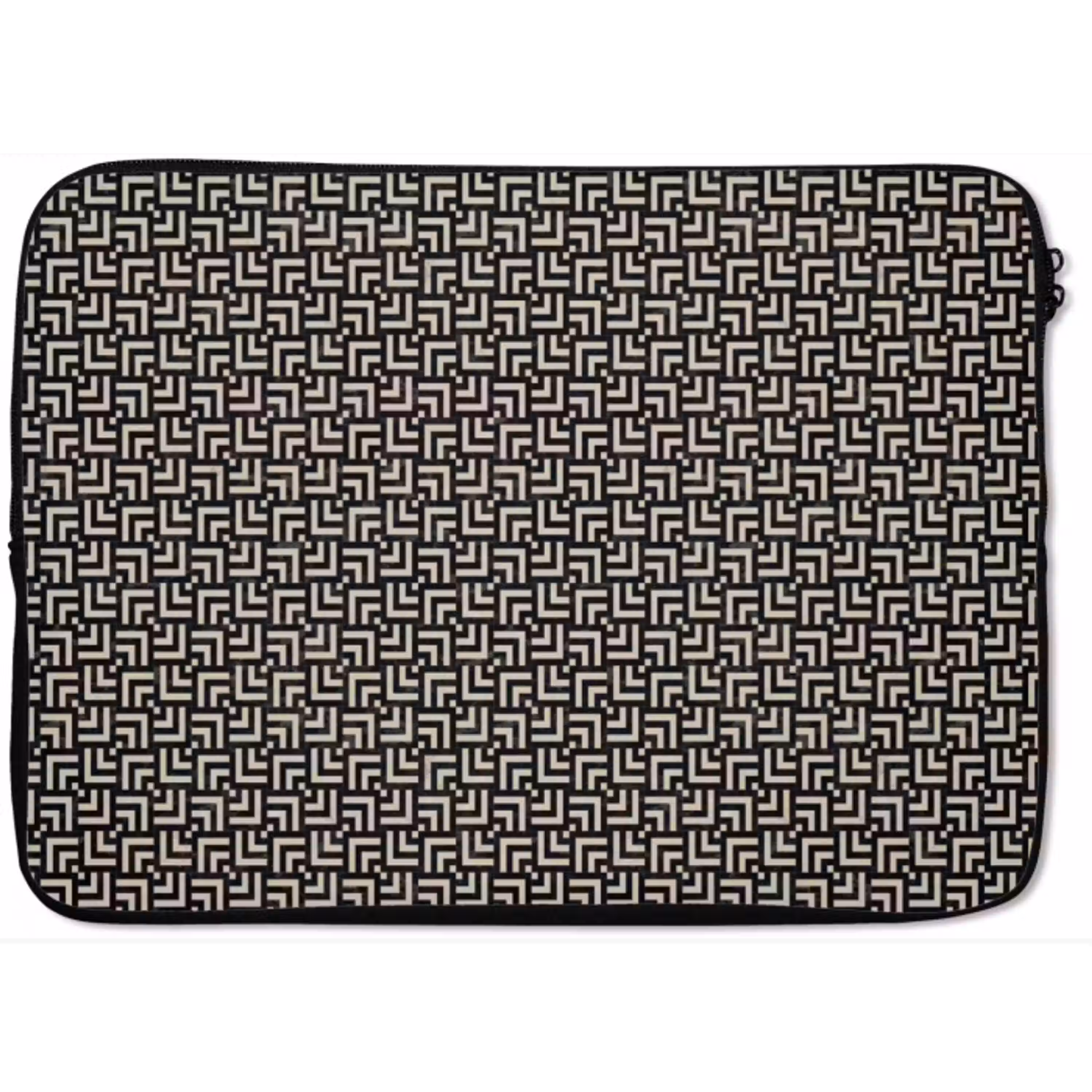 Patroon - Marmer - Zwart laptophoes neopreen klein 279 -zkaufland3dotto