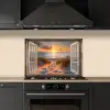 Doorkijk - Strand - Duinen - Zonsondergang keuken achterwand spatscherm klein -sfeer1
