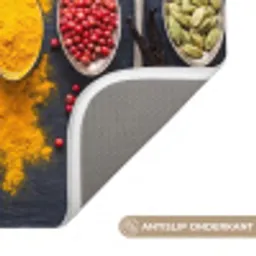 Kruiden - Lepels - Culinair - Kleurrijk - Sfeervol Badmat klein -USP_AntislipNL