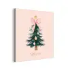 Christmas Season - Kerst - Kerstboom - Roze aluminium wit klein -3d