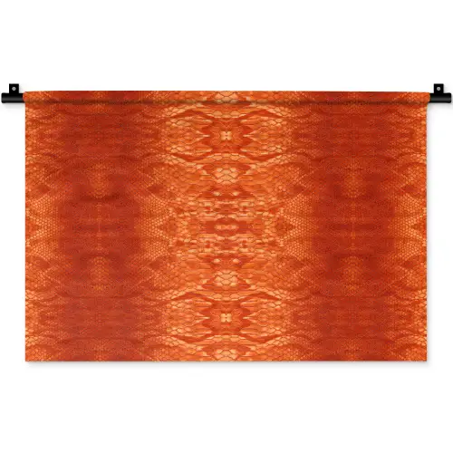 Slang - Boa - Oranje Wandkleed katoen klein 269 -zz3d