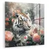 Tijger - Wilde dieren - Bloemen - Jungle plexiglas 5mm klein -zzzproduct_nieuw