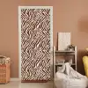Zebra - Patroon - Zwart - Wit deurposter klein 289 -sfeer1