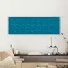 Turquoise - Heuvels - Bloemen canvas 2cm klein 828 -sfeer6