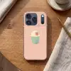 Bakje - Ijs - Aardbei - Roze Telefoonhoesje iPhone 17 Pro klein -sfeer1