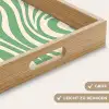 Zebrapatroon - Groen - Retro Dienblad Rechthoek middel -USP_HandgreepDE