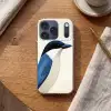 Illustratie - Blauw - Vogel Telefoonhoesje iPhone 17 Pro klein -sfeer1