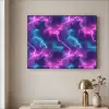 Elektrisch - Neon - Lucht Textielframe - compleet frame klein 947 -sfeer2
